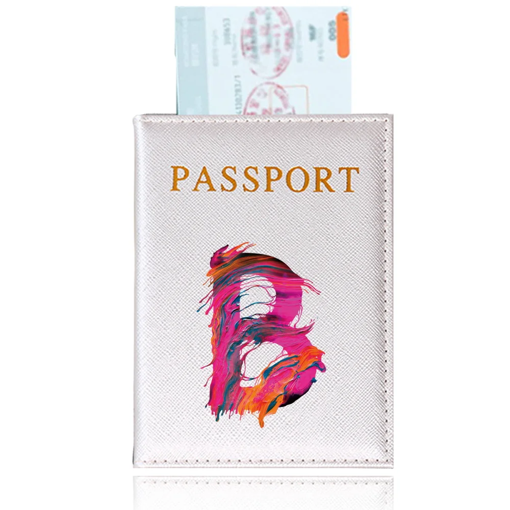 Passport Holder Passport Case Travel Waterproof Passport Protective Cover Paint Letter Series Holder Air Plan Travel Accessories