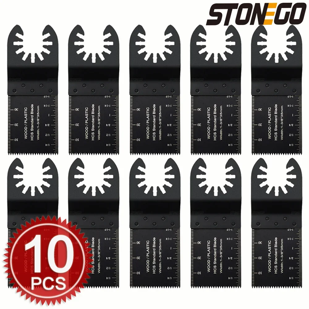 

STONEGO 34mm Oscillating Saw Blade High Carbon Steel Coarse Cutter Straight Saw Blades Wood Oscillating Multi Tool