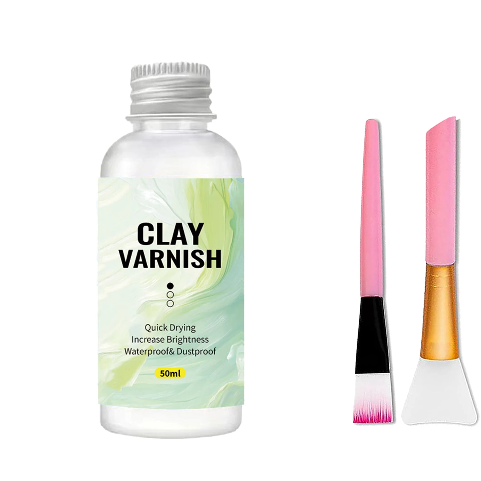 50ml/100ml Glanzlack-Clay-Glasur – Klar, hochglänzend, lichtbeständig und vergilbungsfrei, schützende transparente Beschichtung – Detail 2