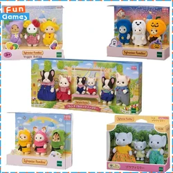 On Sale Cute Sylvanian Family Anime Figure Baby Doll Toy Sylvanian Families Ternurines Kawaii Model Toy Girls Birthday Gifts