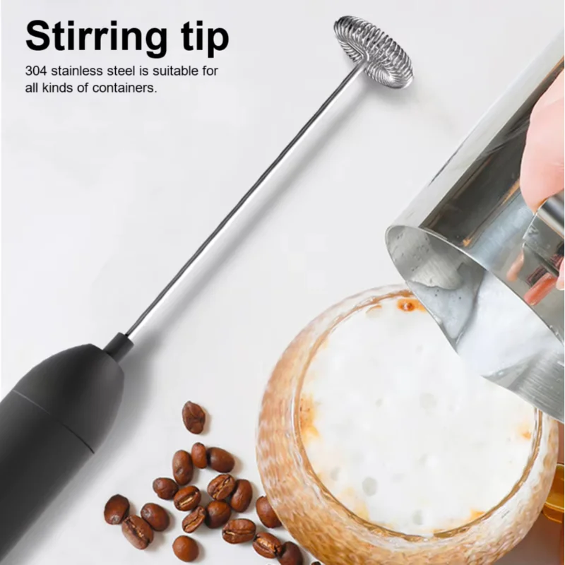 Xiaomi Electric Hand Milk Frother Automatic Rotary Egg Beater Coffee Cappuccino Creamer Whisk Frothy Blend Kitchen Mixer Stirrer