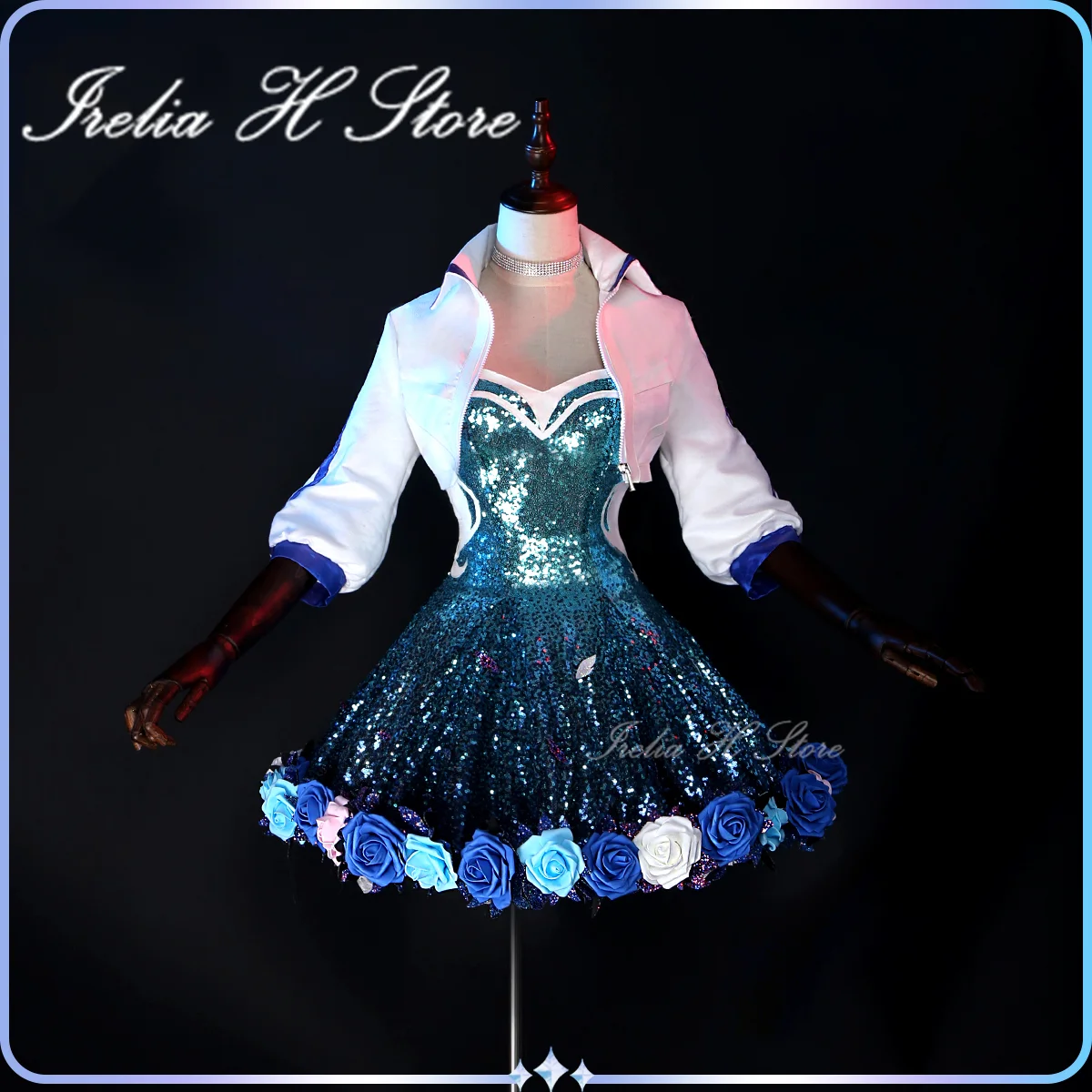 Irelia H LOL KDA K/DA オールアウトセラフィンコスプレ衣装女性のためのハロウィンゲームドレス女性高品質バージョン