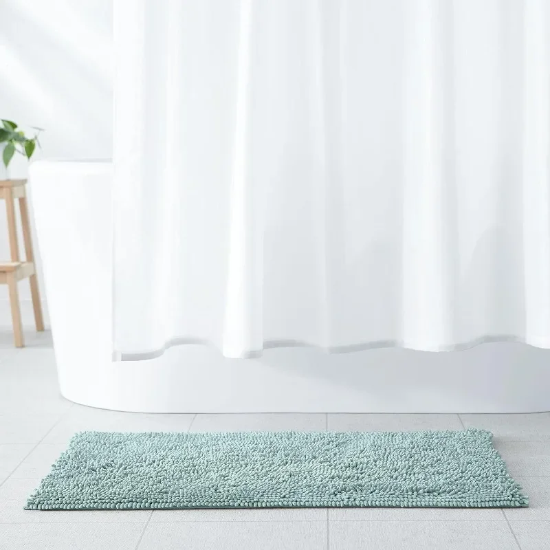 Bathroom Rugs, Extra Soft Absorbent Shag Bath Rugs, Non-Slip, Dry Quickly, Machine Washable, Bath Mats