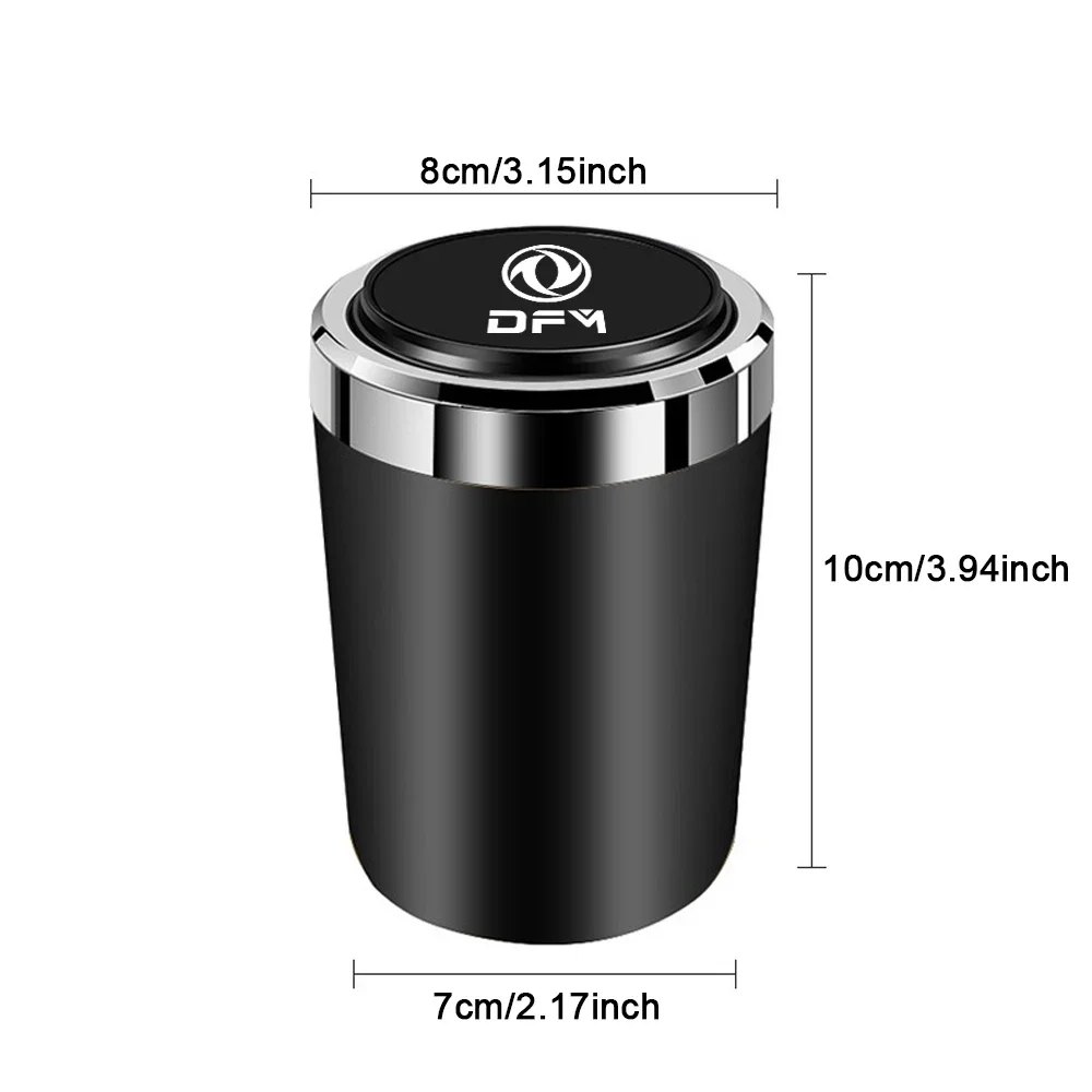 New car ashtray black mirror car ashtray push type for Dongfeng Aeolus ax3 k01 Ax5 580 h30 c31 ax7 AX4 DFSK Glory 360 Cefiro MX6