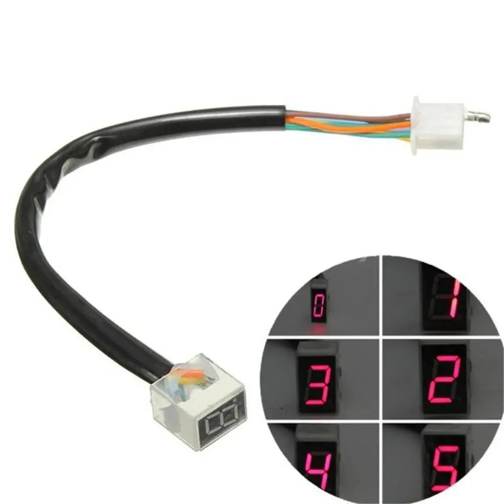 Indicator 6 Levels Sensor Gear Display for Motorcycle Universal