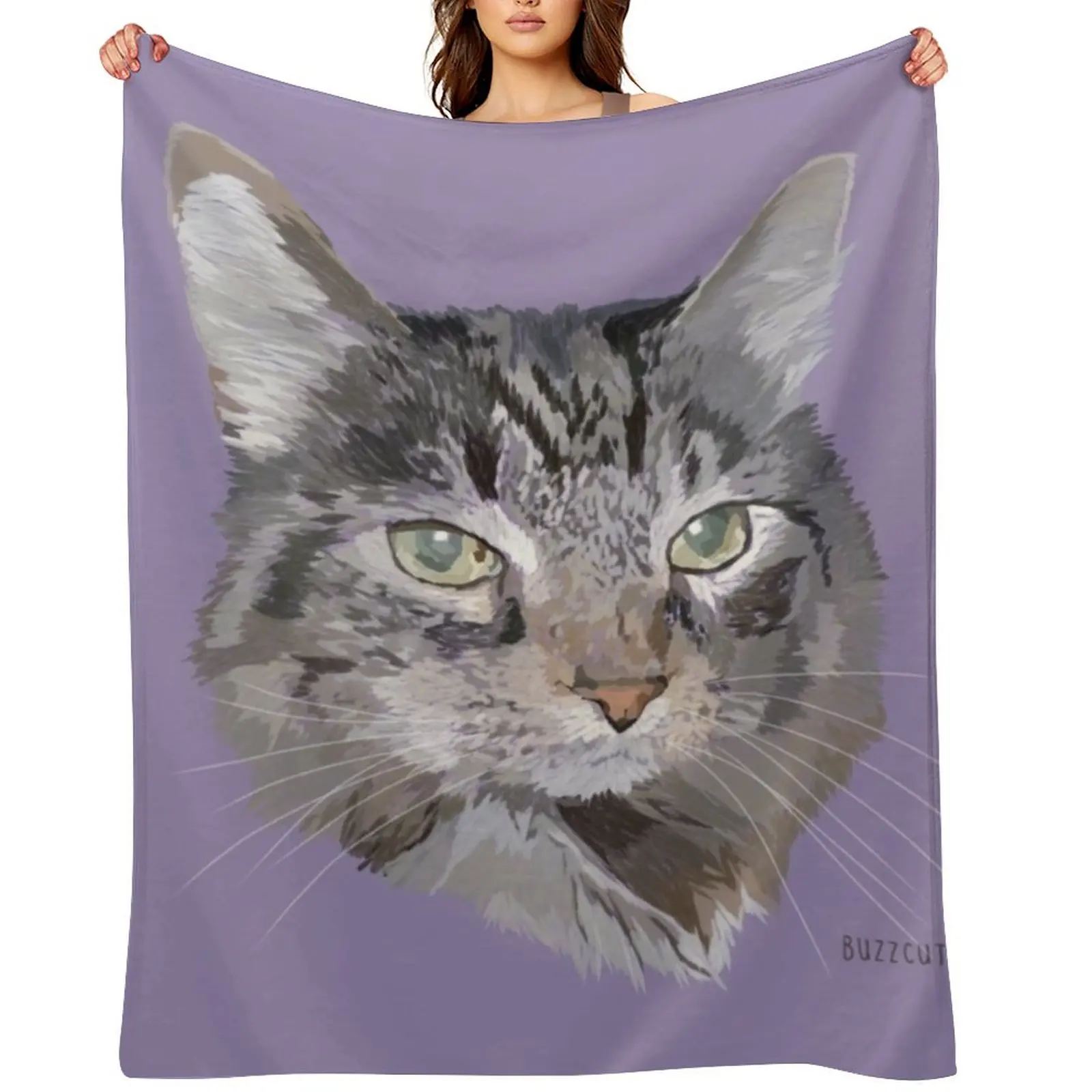 

Cat Power Throw Blanket Flannel christmas gifts Flannels Custom Blankets