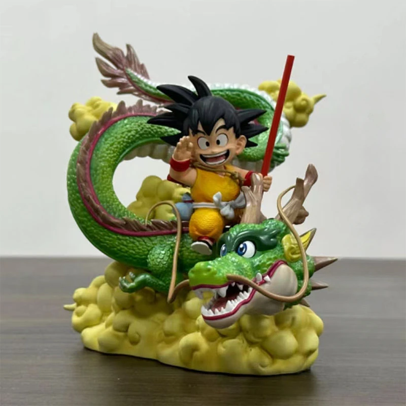 14cm Anime Lg Dragon Ball Figure Shenlong Figurine Childhood Son Goku Kid Cloud Action Figure Pvc Statue Doll Collection Toys