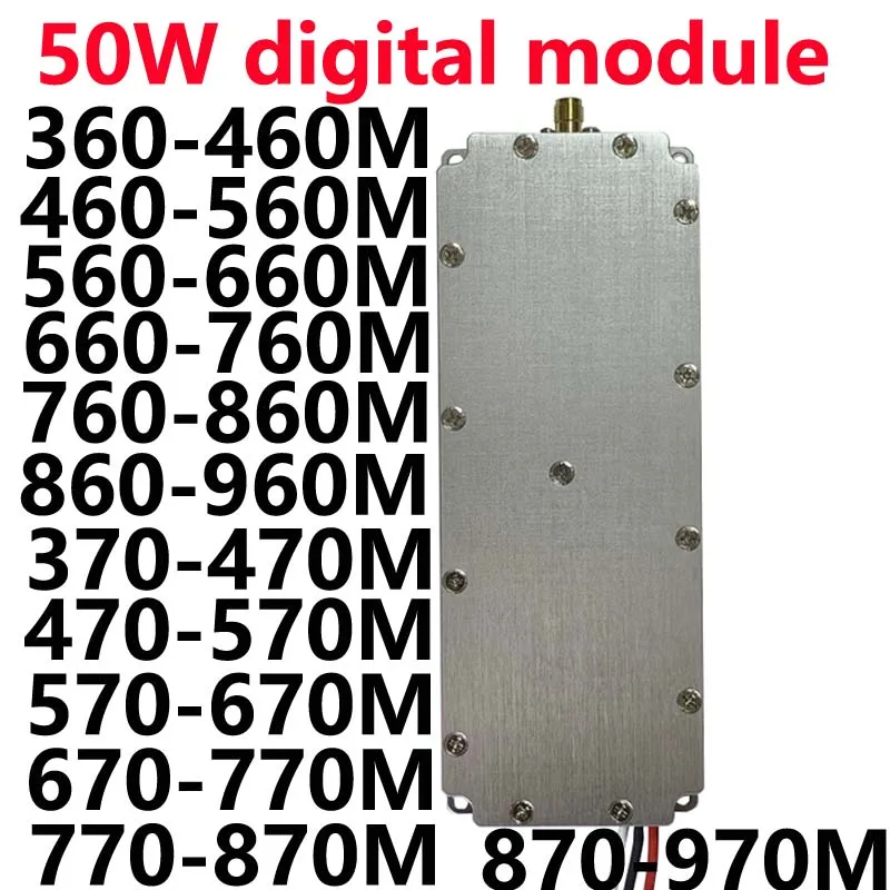 50W Digital Module Defense Aircraft RF Power Amplifier  360-460MHZ560MHZ660MHZ760MHZ860MHZ960MHZ370MHZ470MHZ570MHZ670MHZ870MHZ