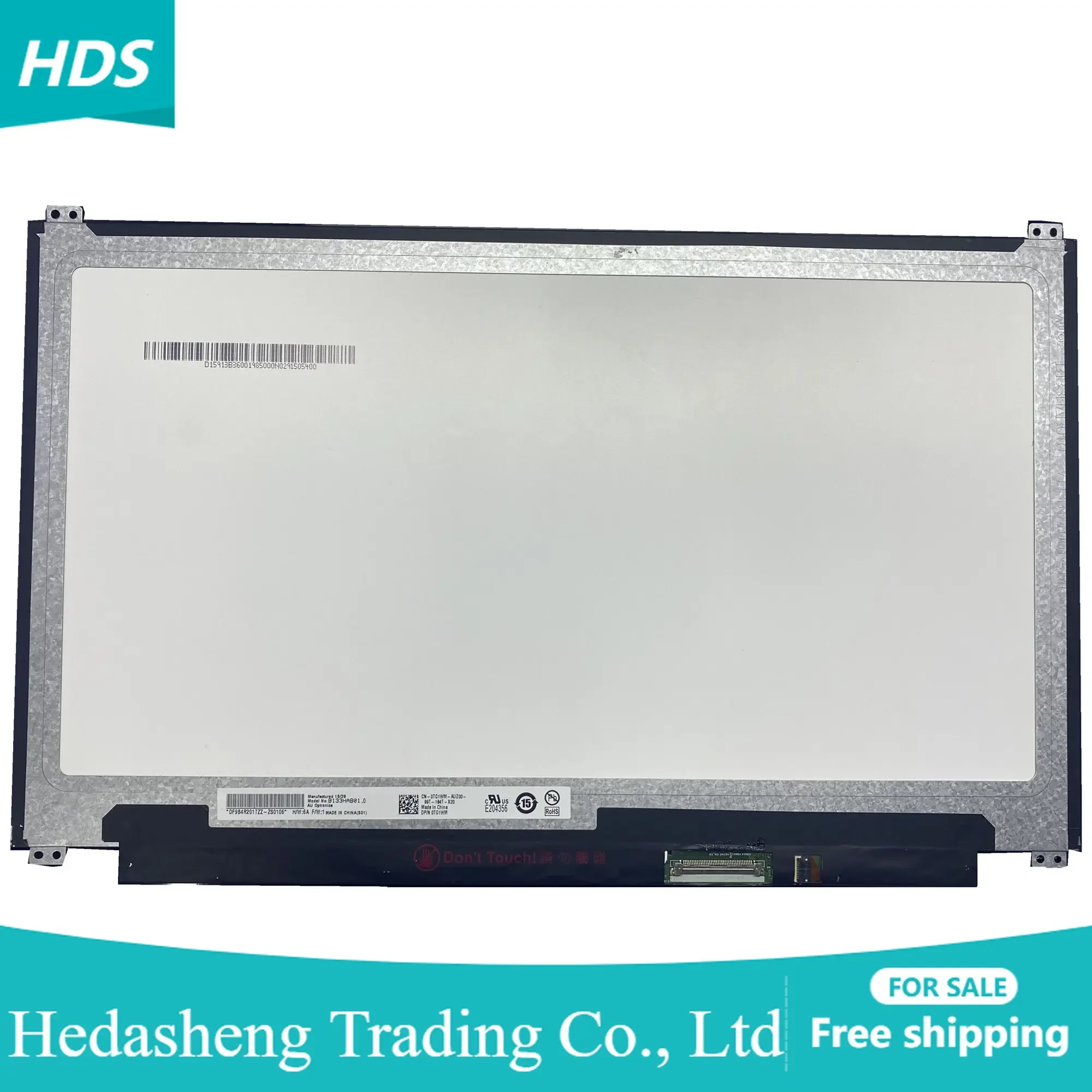 B133HAB01.0 Panel 1920×1080 40 pins 13.3 inch edp Laptop LCD Screen