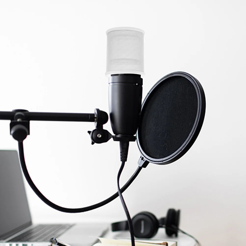 

U Shaped Mic Windscreen Cover Metal Pop Filter for Handheld Microphone Saliva Shield Anti Spatter Recording Live Broadcast