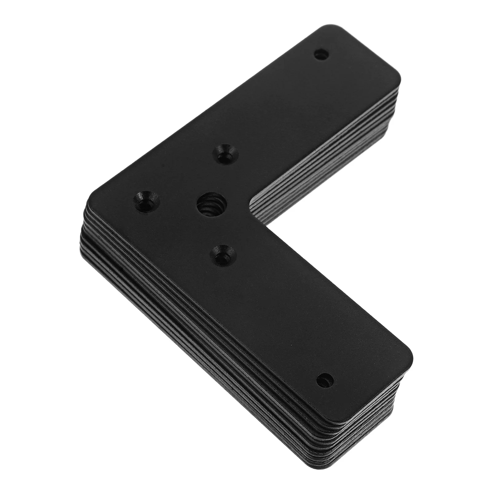 

10 шт. 4x4x11⁄4 Угловые кронштейны Черная металлическая опора для деревянной мебели Угловое усиление толщиной 2 мм Нагрузка 33 фунта Плоская ремонтная опора