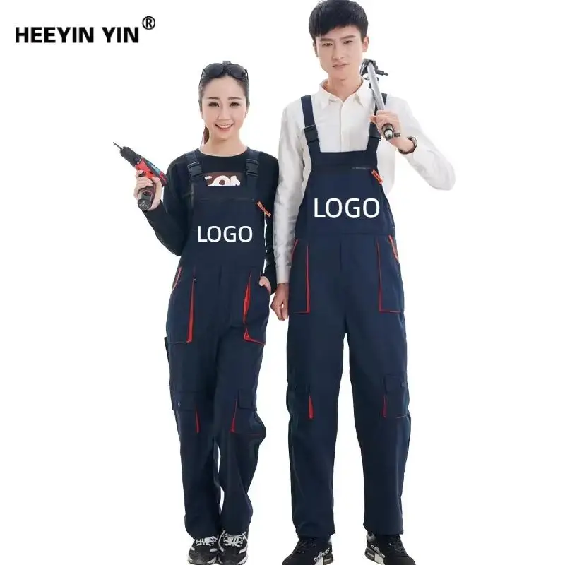 

Car Repair Work Pants Printing Logo Men'S Repairman Electric Welder Instrument Technician Construction Jumpsuit Customized Name