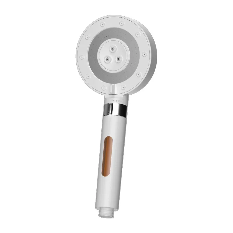 Skin beautification VC filtration five gear regulation pressurization water-saving spray shower nozzle handheld shower head