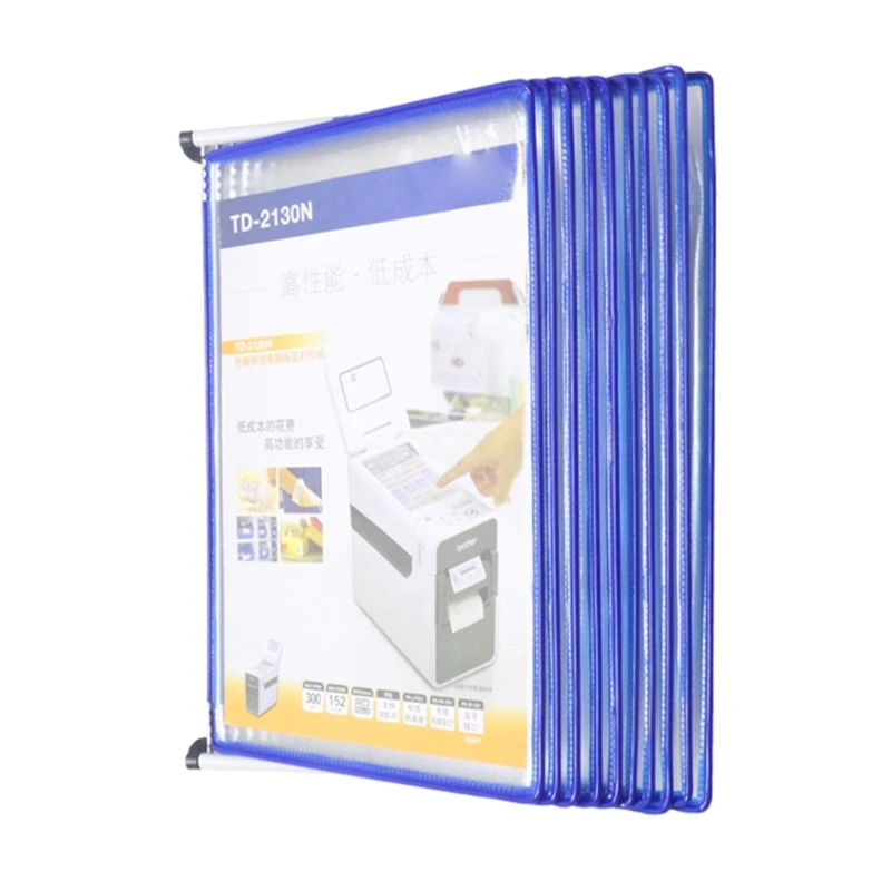 10 Easy-Loading Pocket Wall Mounted Reference Organizers for Workshop, Laboratory, Warehouse