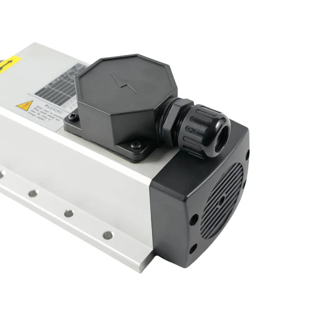 GDF37-18Z/2.2 ER20 18000rpm Motor de husillo de enfriamiento de aire de forma cuadrada 2.2KW Nueva condición para fresado de madera