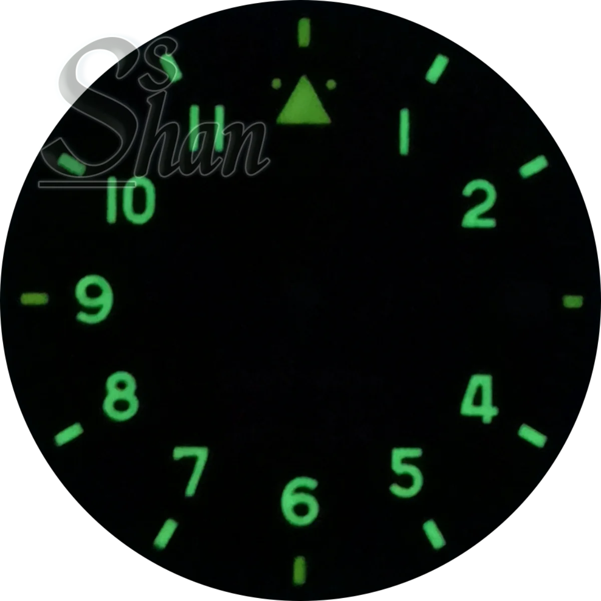 Cadran de montre de Style pilote NH35 29mm, cadran noir bleu vert blanc C3 vert lumineux adapté à la montre à mouvement NH35