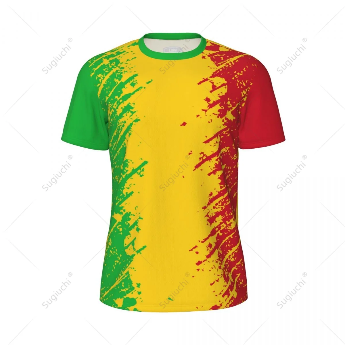 Exclusive design Mali Flag Grain 3D Printed Men For Running Bike Soccer Tennis Fitness Sports tshirt Mesh Fans Short T-shirt