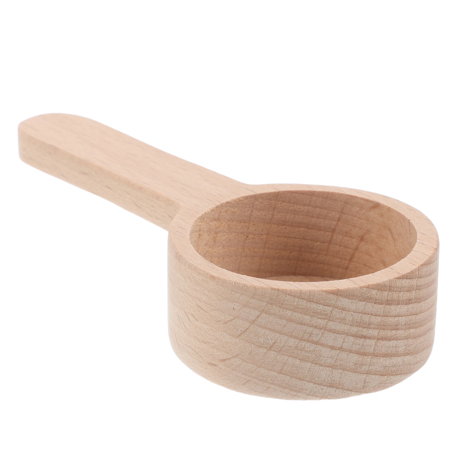 

Compact Beech Wood Short Round Spoon Japanese Style Bath Salt Coffee Scoop Kitchen Accessory Gift Wood Scoop