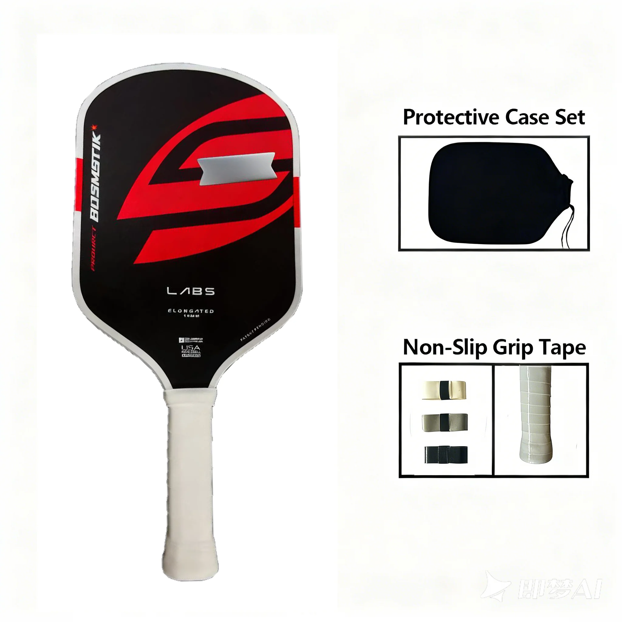 USAPA Approved 16mm Pickleball Paddle LABS Project Boomstk Elongated Boom Core Racket Pure Foam for Power And Spin