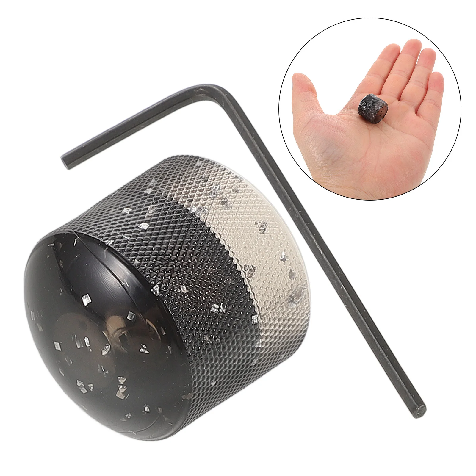 

1Set Plastic Electric Guitar Bass Volume Tone Knobs Replacement Potentiometer Caps with Easy Installation Wrench