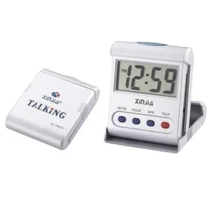 Electronic voice timekeeping clock Chinese hour timekeeping desktop blind alarm clock