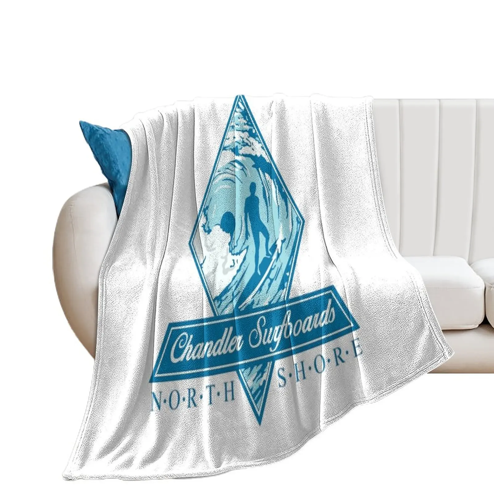 Chandler Surfboards North Shore Throw Blanket Bed Fashionable Single Blankets