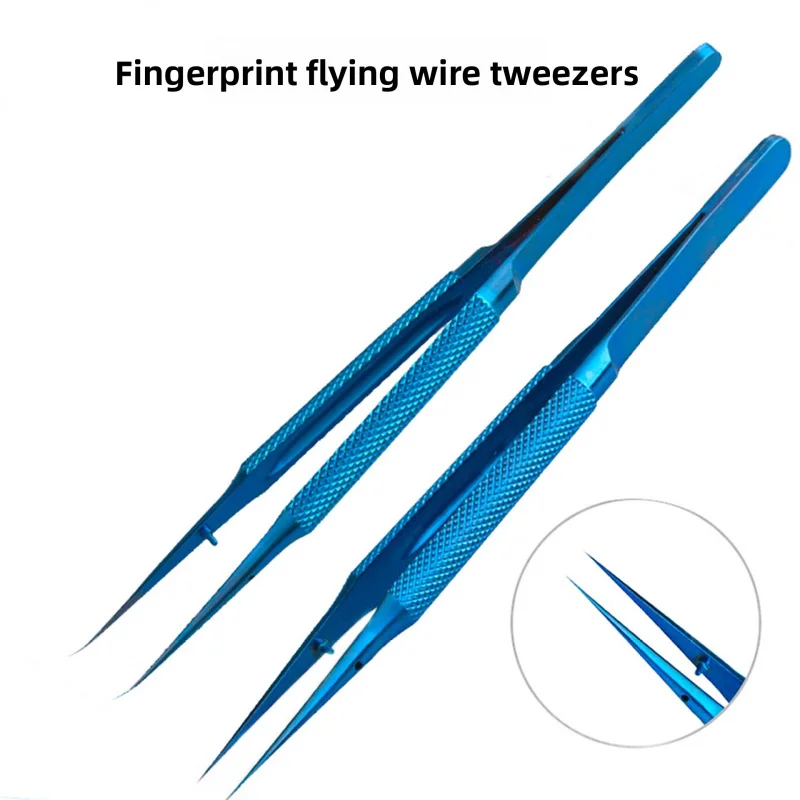 Titanium Alloy Anti-magnetic Tweezers for Electronic Repair, Professional ESD Forceps for Motherboard, PCB, SMD