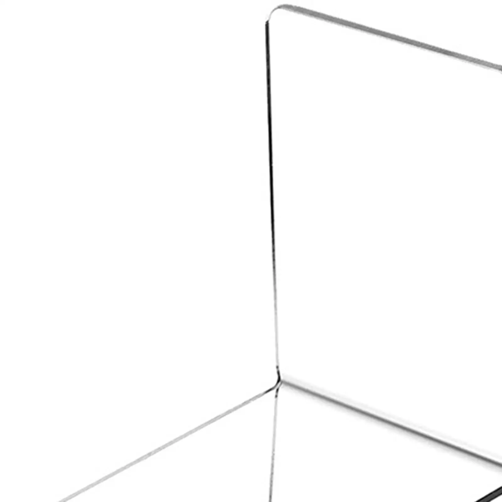 Acrylic Book Ends Bookshelf Decor Transparent Non Slip Book Support Books Stopper for Home Bedroom Stationery Gift 13x10x10cm
