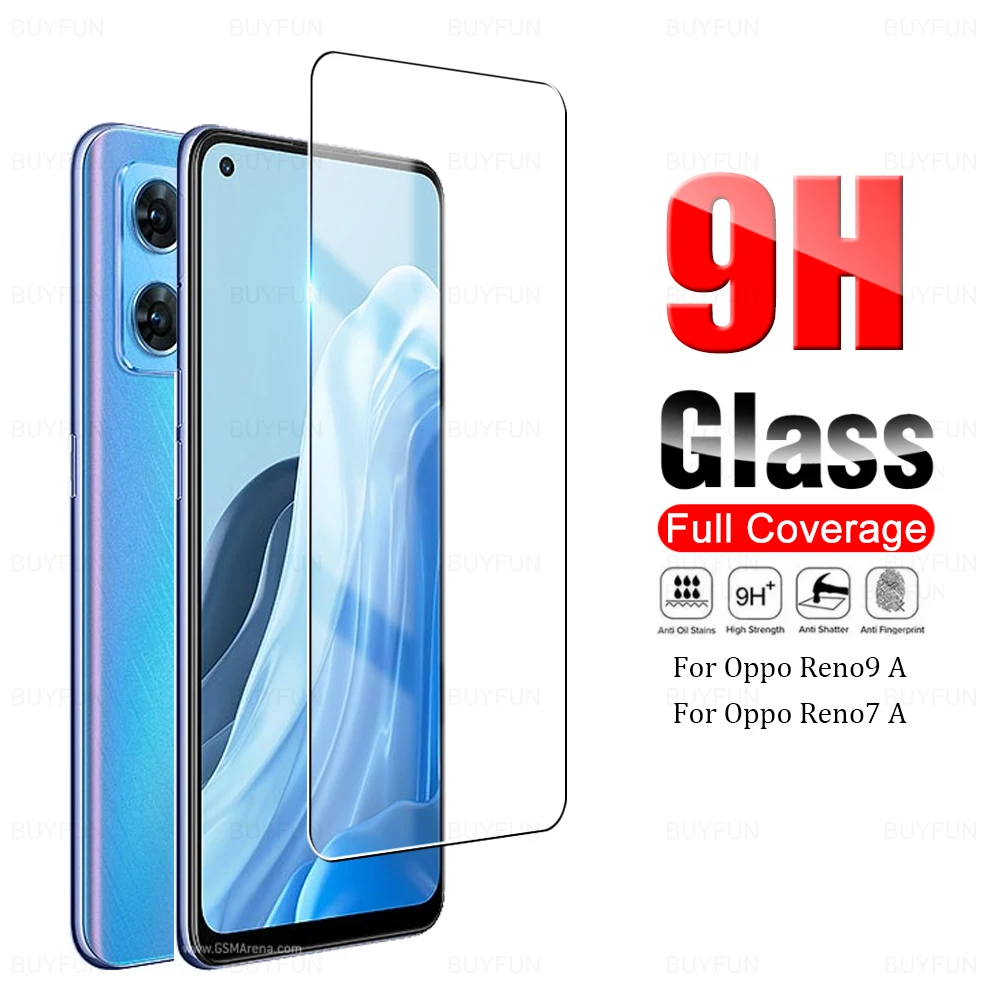 Tempered Glass For Oppo Reno9 Reno9A Reno 9a 7a opo appo Reno7 A Reno7A Screen Protector Transparent Film Fully Protection Films