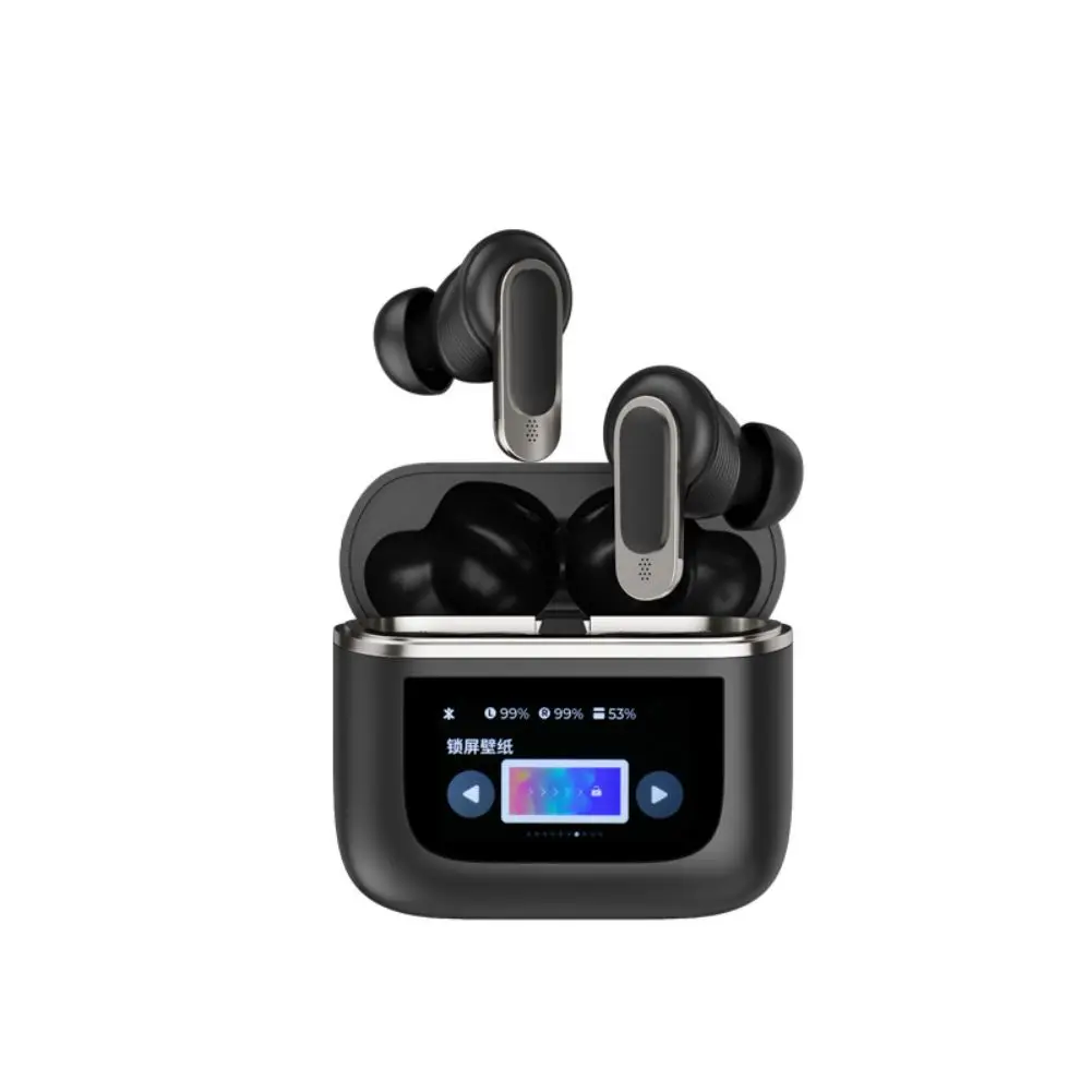 V8 Wireless Earbuds ANC Noise Canceling In-Ear Earphones With Touchscreen Stereo Sport Headphones Compatible For IPhone Android