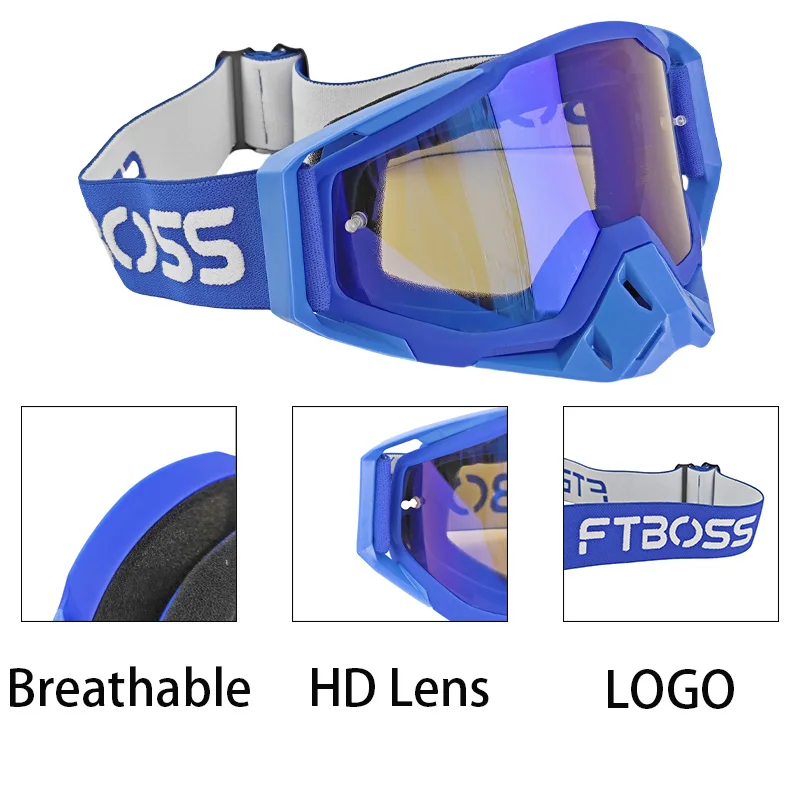 Óculos de motocross óculos de esqui de inverno ciclismo lentes de presente ftboss esporte ao ar livre à prova de vento mtb bmx equipamentos de esqui