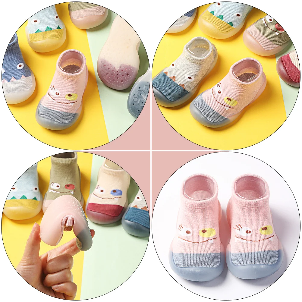 

1 пара хлопковых туфель для прогулок с нескользящей подошвой, детская домашняя обувь, идеальный подарок для новорожденных, модная детская прогулочная обувь