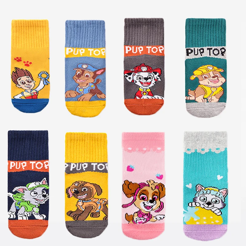 Genuine Paw Patrol Boy Girl Socks Ryder Chase Skye Rubble Marshall Everest Rocky Zuma Spring Autumn Socks Children Birthday Gift