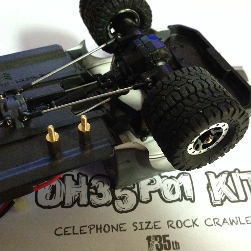 Orlandoo Hunter Rc Crawler 1:35 Modified Two-Wheel Widened Wide Axle Bridge Wheels Modification Parts Metal Shaft Axle