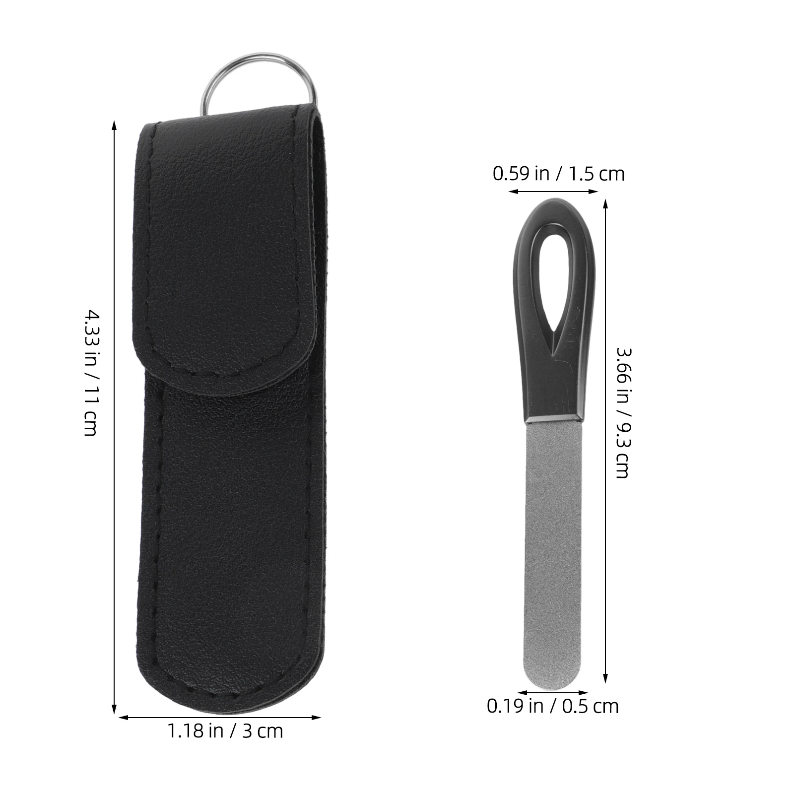 1 مجموعة الفولاذ المقاوم للصدأ ملفات الأظافر على الوجهين أدوات مانيكير للأظافر الطبيعية دائم المعادن ملف الأظافر المحمولة مسمار الفن #6