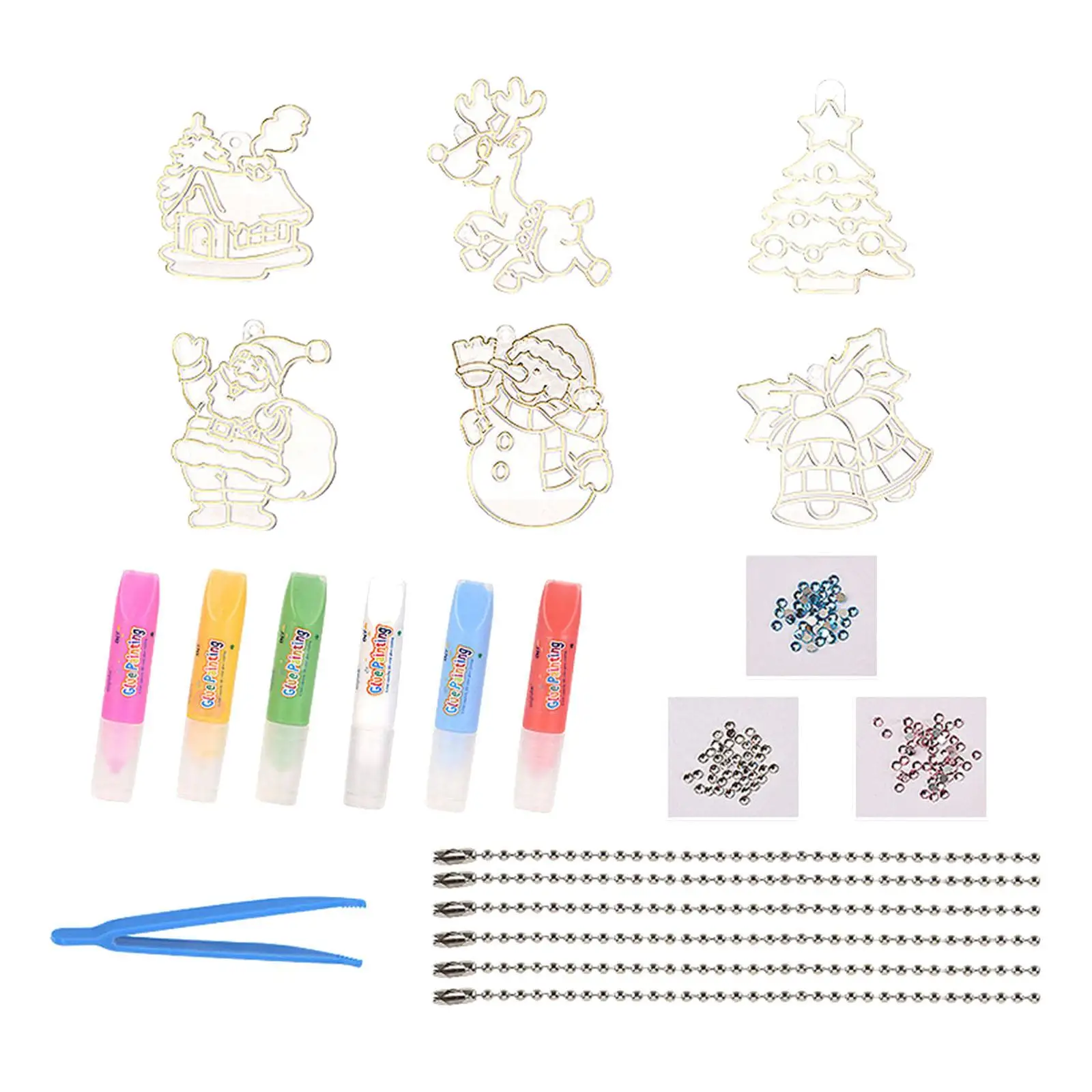 Ensemble d'art et d'artisanat de peinture sur cristal, Kits de pendentifs DIY, ensemble de peinture d'art en cristal, Kits de peinture sur cristal pour garçons et filles