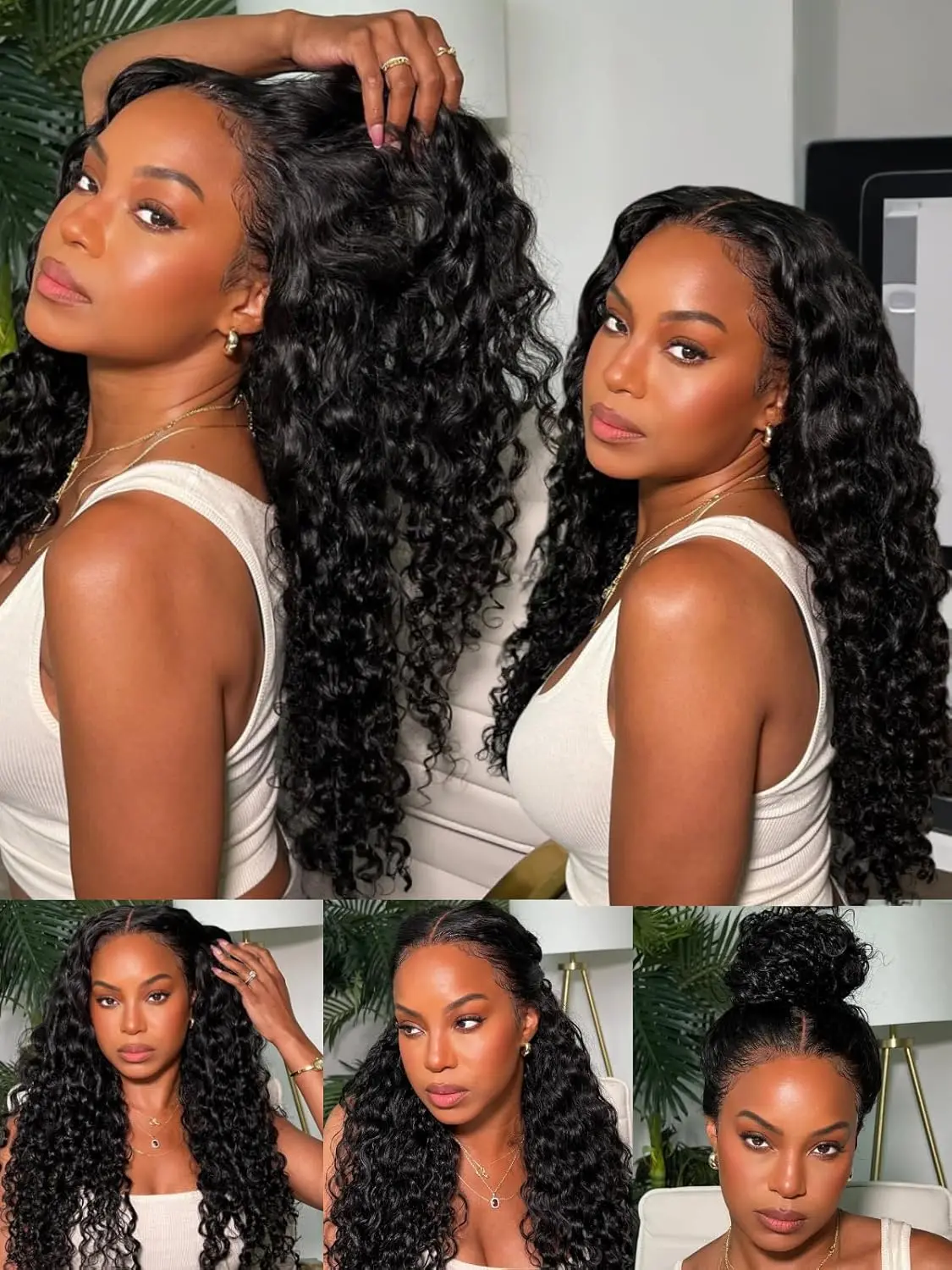 قصيرة بوب شعر مستعار 13x4 5x5 HD الدانتيل الباروكة الأمامية جيري شعر بشري مجعد شعر مستعار موجة المياه 13x4 الدانتيل ريمي شعر مستعار بشري للنساء للبيع #6