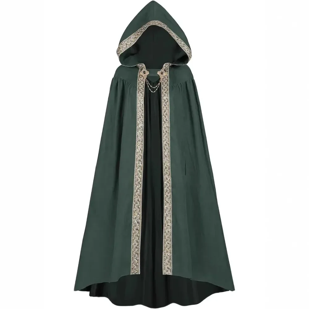 

Retro Hooded Cloak with Cloak Cartoon Costume Cosplay Costume Halloween European and American Style Pastoral Ribbon Decoration