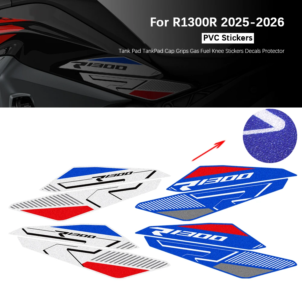 Motorcycle For R1300R R 1300 R R1300 Accessories Tank Pad TankPad Cap Grips Gas Fuel Knee Stickers Decals Protector 2025 2026