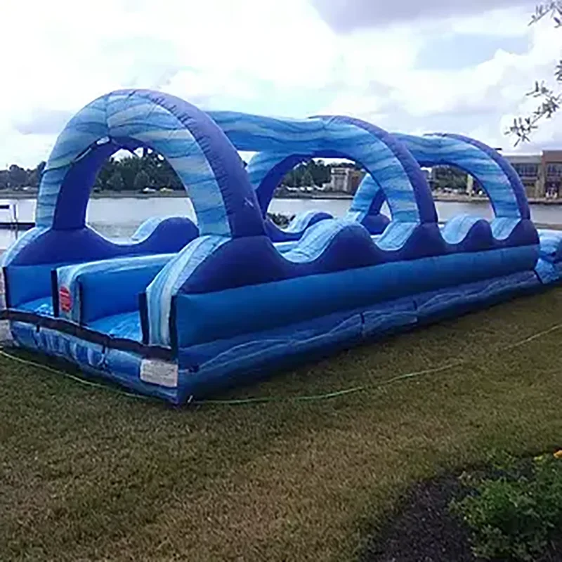 Mega inflatable Dolphin Water Slide with long slideway