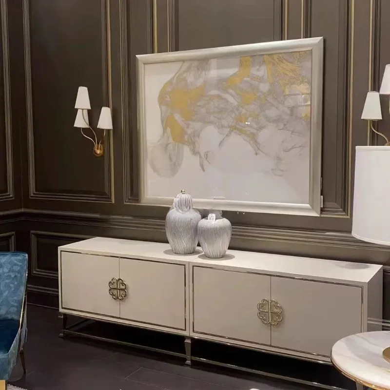 

American rural simple living room TV cabinet