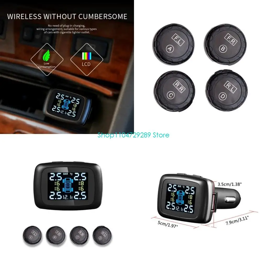 

Мониторинг давления в шинах автомобильных шин 0-3,5 бара.