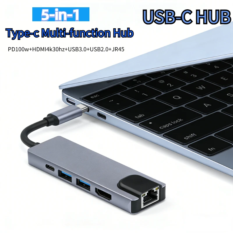 5 In 1 Type C Hub A…