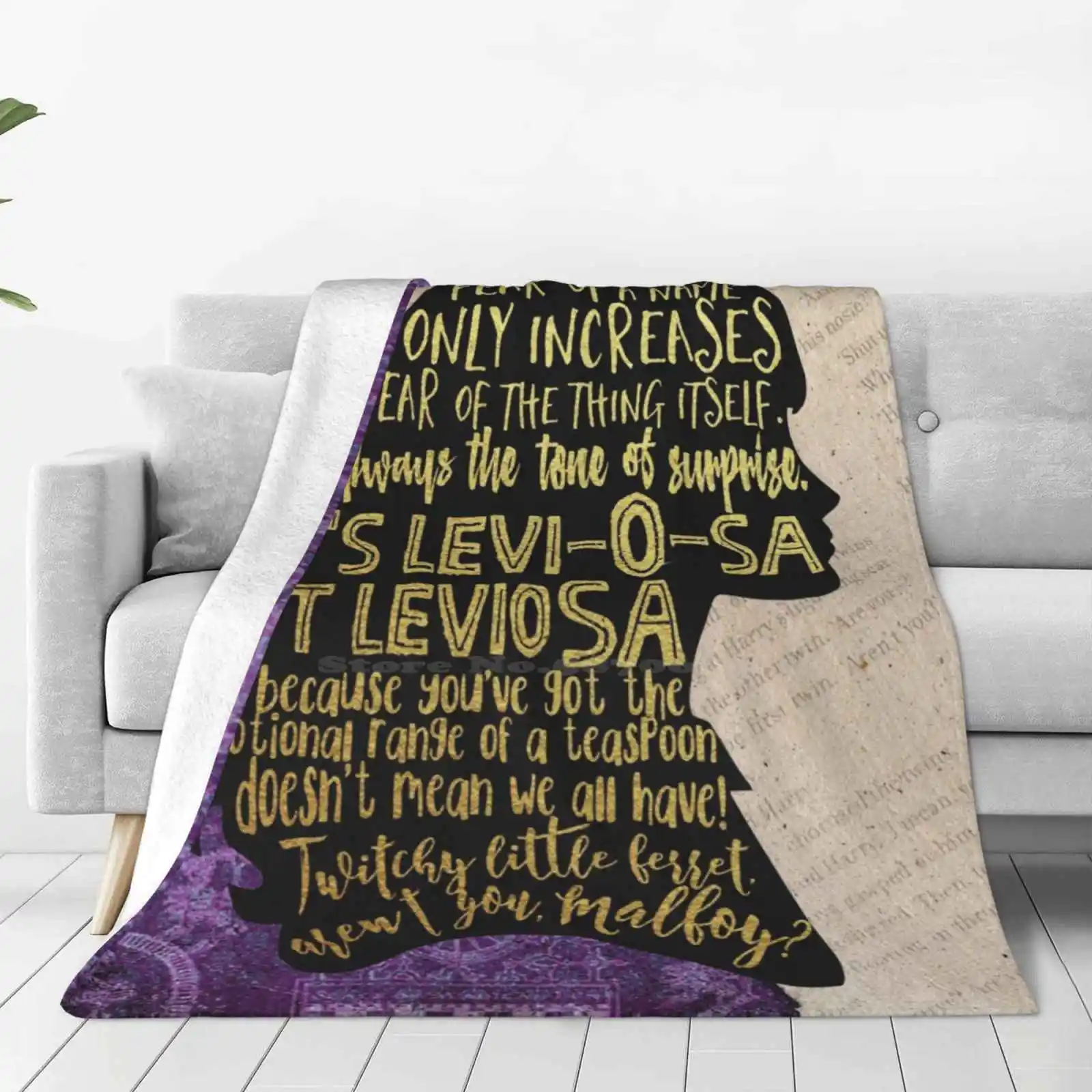 Hermione Character Creative Design Light Thin Soft Flannel Blanket Books Hermione Book Quote Fandom