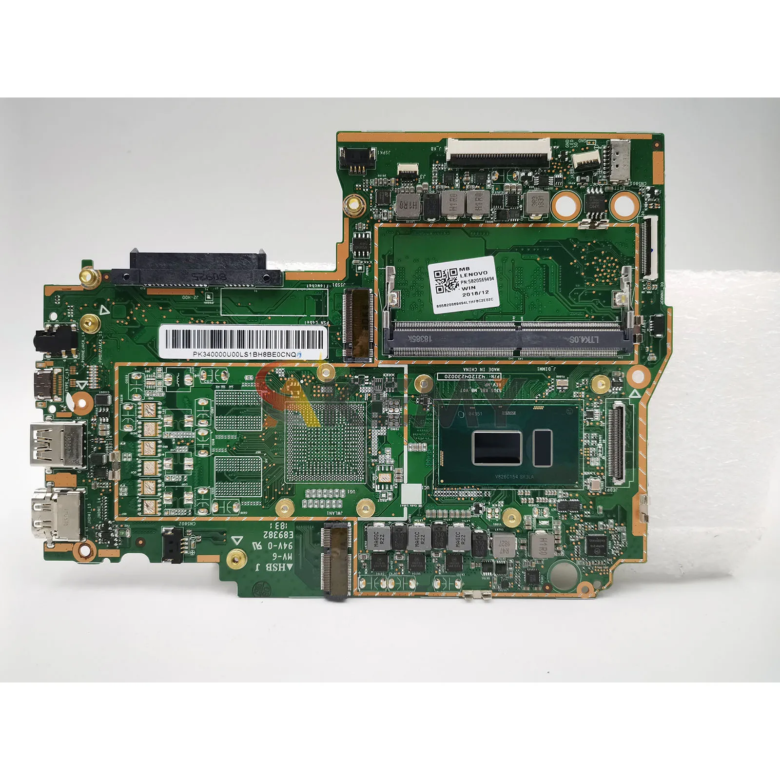 With I3 I5 I7 8th Gen CPU 4GB RAM 330S-14IKB Laptop Motherboard For Lenovo Ideapad 330S-14IKB 100% Fully Tested