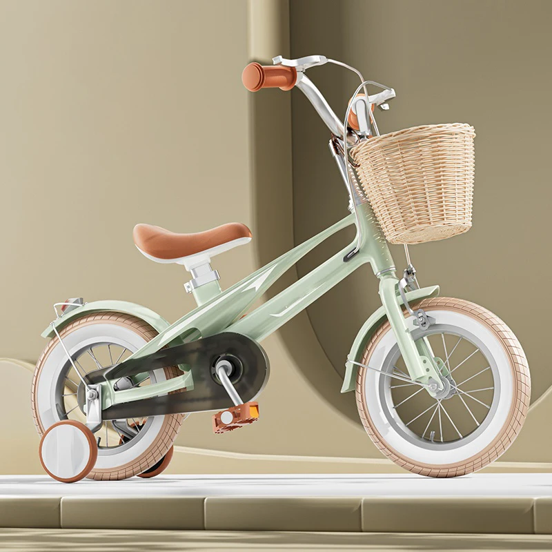 

Children Bicycle New Magnesium Alloy Cycling Girl 3-7 Years Old 12inch 14inch 16inch Antiskid Tire Kids Bike Gifts Child