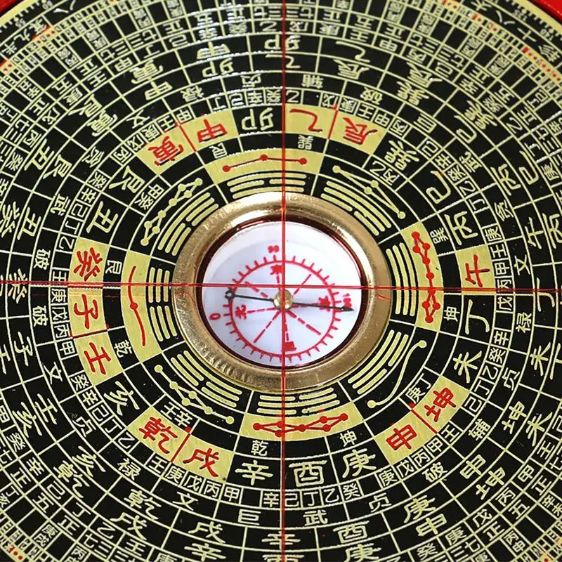 Geomantic Compass Professional Chinese Feng Shui Compass Decoration Measuring Geographical Direction Supplies Ying-Yang Luopan