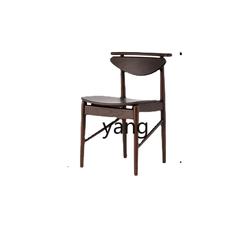 Yhl Dining Chair Simple Home Cloth Leather Art Armchair Creative and Slightly Luxury Hotel Hall Type Chair