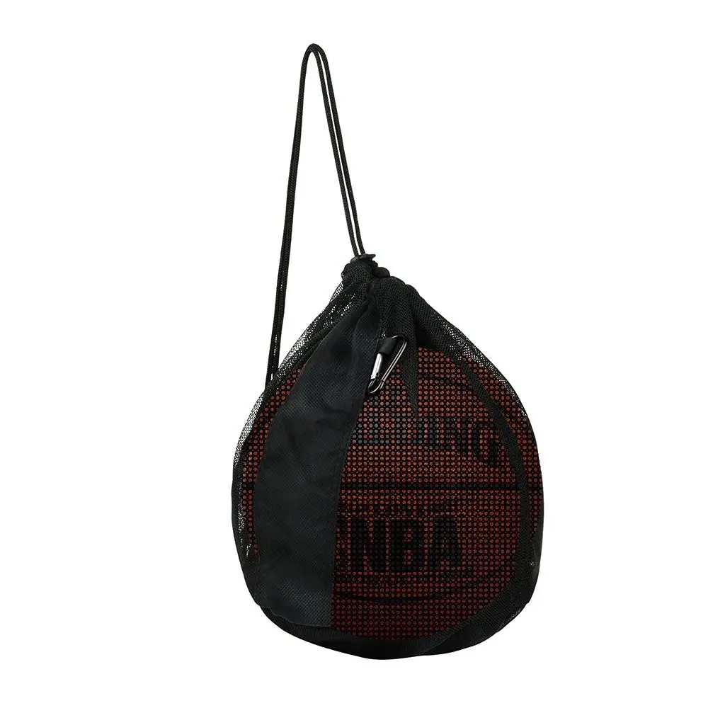 Single Ball Bag Basketball Mesh Bag Crossbody Carrying Case Basketball Backpack Storage Bags Sport Organizer