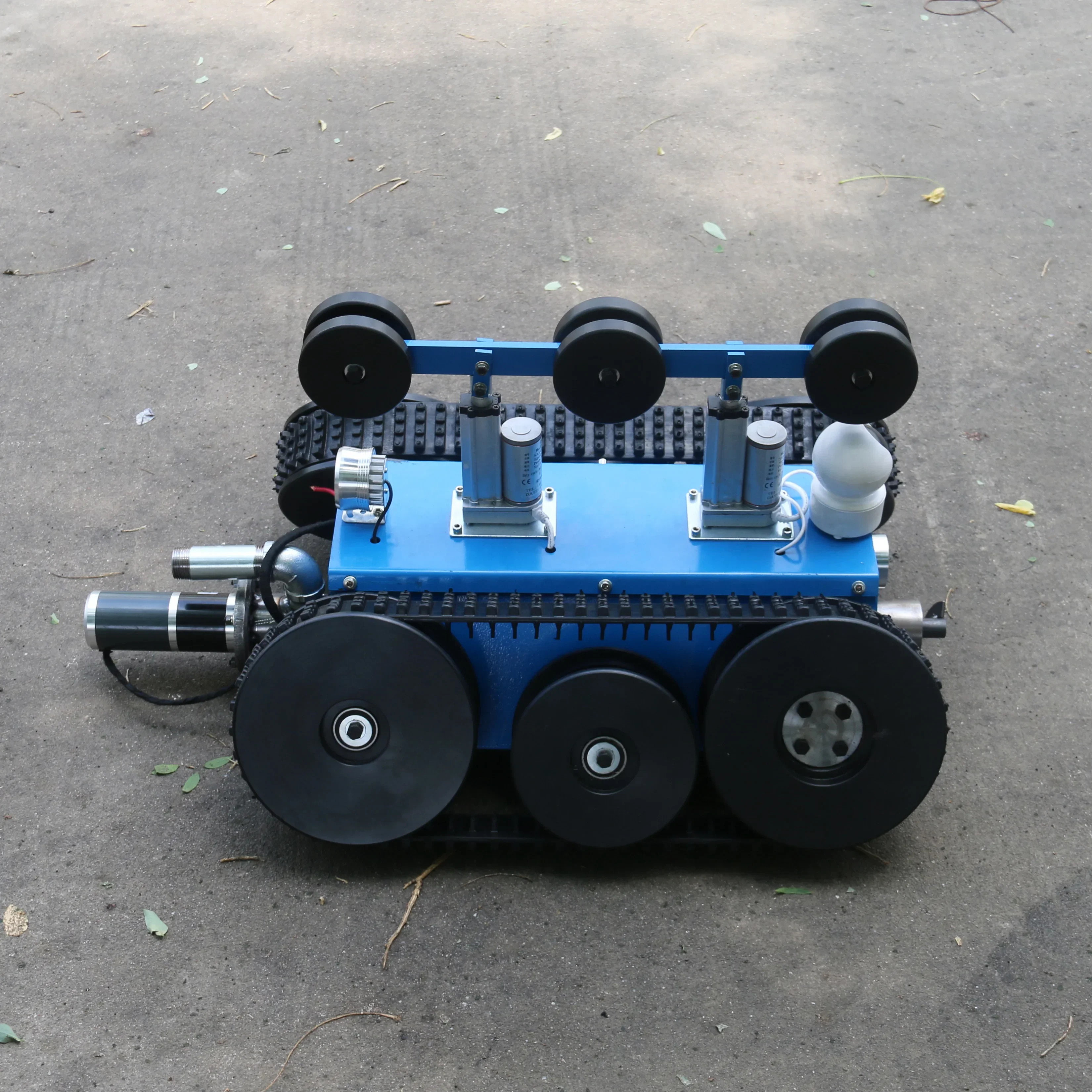 Small Rubber Track Chassis Hydraulic Underwater Pipeline Dredging Inspection Robot Crawler Chassis,